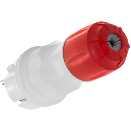 Wtyczka rozbieralna prosta WT-54 IP54 2P+Z 16A 250V Uni-Schuko szaro-czerwona W-98000