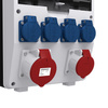 Rozdzielnica budowlana 16A 32A 4x230V zabezpieczona erbetka Doktorvolt DV-6442-D TD-S/FI