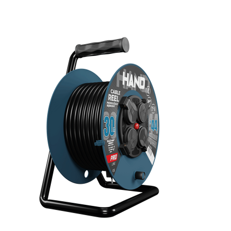 Przedłużacz bębnowy HAND PRO 30m 4x Gniazda 230V IP44 H05RN-F 3x2,5 mm² W-96318