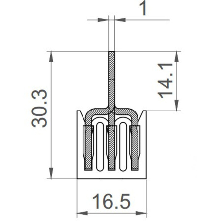 Szyna łączeniowa grzebieniowa PS/G 3-fazowa 12-modułowa 10mm2 63A DV 6282