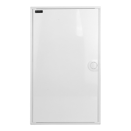Rozdzielnica modułowa natynkowa 3x12 zabezpieczona 14xMCB 2xRCCB VDE ogranicznik okablowana skrzynka elektryczna Hager 515x305x96,5mm zaciski rozgałęźne L1, L2, L3, N, PE Doktorvolt DV-6333-NT