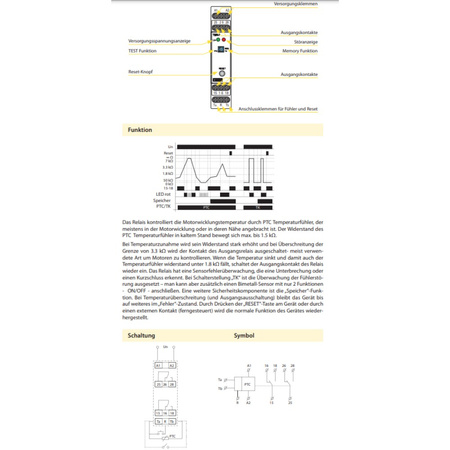 ELKO Termostat nadzoru temperatury uzwojenia silnika TER-7