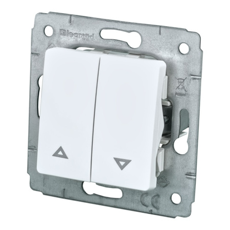 CARIVA Biały Przycisk sterowania roletami żaluzjowy 1131-131AB-FA130