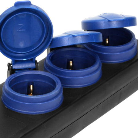 Przedłużacz warsztatowy bryzgoszczelny 3m Schuko OR-AE-13158(GS)/3M