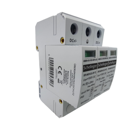 ogranicznik przepięć 3P DC 1000V klasy T2 Schelinger A53-SPD-MOV-DC-3P-T2