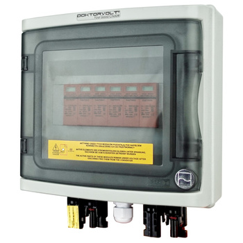 Rozdzielnica PV Fotowoltaiczna Solarna 2-Stringowa DC 1000V T1 T2 Doktorvolt DV-4487-FOT