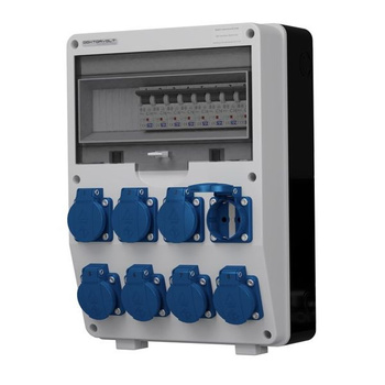Rozdzielnica budowlana TD-S 8x230V gniazda Schuko Doktorvolt DV-2329-D