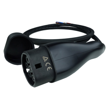 Wtyk do ładowania samochodów wtyczka typ2 z kablem 2m 230V 16A 3,6kW MEAC-S-016A-V1-03-2