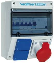 Rozdzielnica elektryczna 16A CEE 2x230V Schuko erbetka Walther Werke