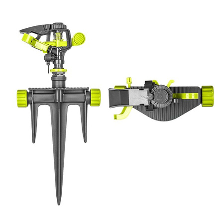 Zraszacz ogrodowy pulsacyjny na kolcu trójzębnym BRADAS LE-6105