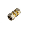 Podwójny łącznik instalacyjny do rur wielowarstwowych 16x16mm zaciskowy FTN-003.16X16.ZŁ-2