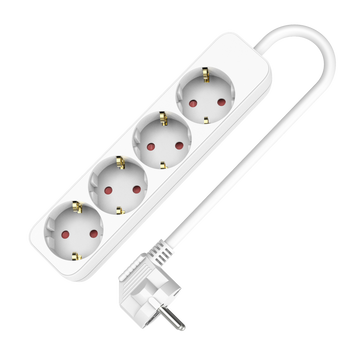 Przedłużacz 4 gniazda Schuko 5m 250V 16A W-102098