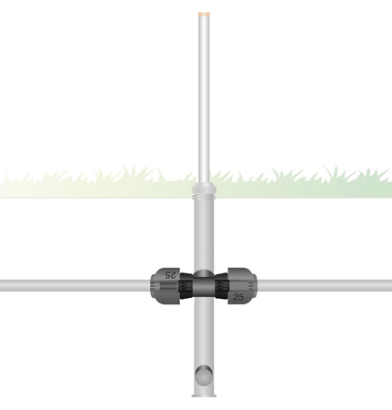 Rozdzielacz ogrodowy T 25 mm x 3/4" GW Gardena 02790-20