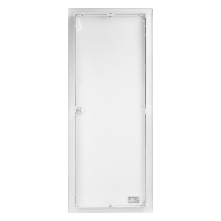 Rozdzielnica modułowa podtynkowa 5x12 zabezpieczona 14xMCB 2xRCCB VDE  okablowana skrzynka elektryczna Hager 880,50x348x94,5mm zaciski rozgałęźne L1, L2, L3, N, PE Doktorvolt DV-6289-PT