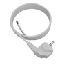 Przewód przyłączeniowy 3m z wtyczką kątową Uni-Schuko 250V 16A 3x1 mm² OMY PP-50 biały W-97169