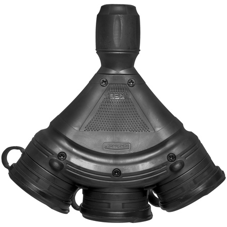 Trójdrożne gniazdo Schuko IP44 3×2P+Z 16A 250V czarne GN-X3/44S EXTREM W-01166