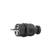 Wtyczka hermetyczna 230V 2P+Z TYP E IP44 16A czarna prosta W-89999