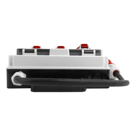 Rozdzielnica budowlana 2x16A 32A CEE 4x230V erbetka z uchwytem i kablem z wtyczka 32A CEE Doktorvolt DV-1437-F
