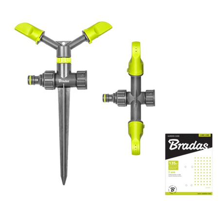 2-ramienny zraszacz obrotowy na kolcu LIME LINE BRADAS LE-6101