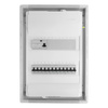 Rozdzielnica modułowa podtynkowa 2x12 zabezpieczona 10xMCB 1xRCCB VDE  okablowana skrzynka elektryczna Hager 505,50x348x98mm zaciski rozgałęźne L1, L2, L3, N, PE Doktorvolt DV-6227-PT