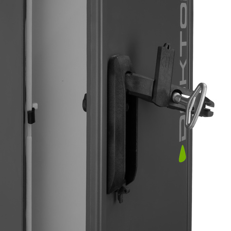 Słupek dystrybucyjny 132x26x24cm pusta obudowa do przykręcenia fundamentowa termoutwardzalna kempingowa antracyt  DV-6111