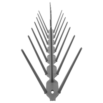 Kolce plastikowe odstraszacz na ptaki 34cmx3cmx9,5cm szare skuteczna ochrona przeciw ptakom DV-KOLCE-SZ
