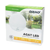 AGAT LED 15W. oprawa ogrodowa z czujnikiem ruchu 140st. 1200lm. IP54. 4000K. biała OR-OP-6112WLPMR4