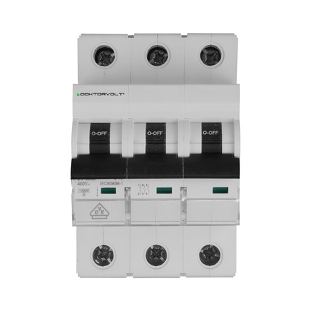 Wyłącznik nadprądowy MCB 10kA 3P 16A C16A VDE Doktorvolt DV-3882