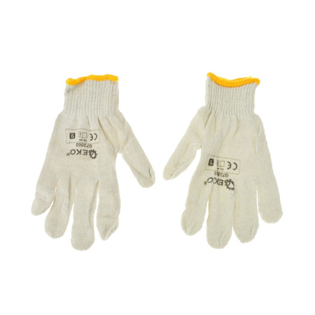 Rękawice robocze dziane naturalne rozmiar M G73503