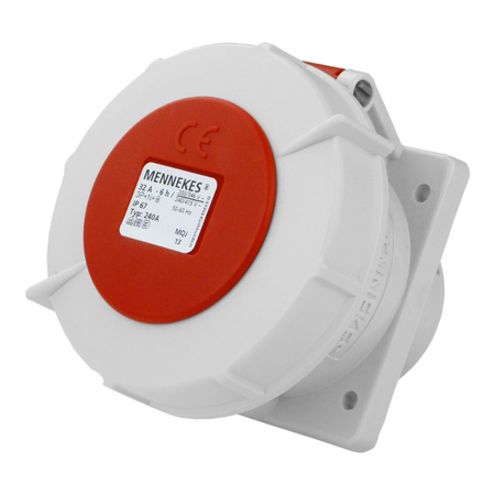 Gniazdo CEE 32A 5p 400V IP67 tablicowe proste hermetyczne MENNEKES 240A
