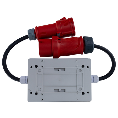 Adapter przejściowy zabezpieczający 32A/5 na 16A/5P 1m C16A DV-2106-AZ-32/16A