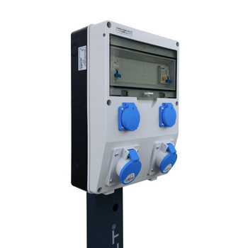 Rozdzielnica na stojaku TD-CAMP FI/LS 2x16A/3P 2x230V DV-1703-D