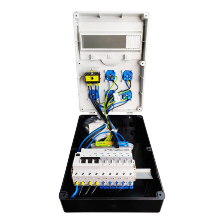 Rozdzielnica budowlana z rozłącznikiem DV-S/FI 5x230V Schuko Doktorvolt® DV-1974-D