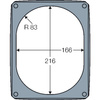 Hensel Puszka IP66/ip67 255x205x112mm bez przetłoczeń i zacisków czarna poliwęglan KF2500 C KF 2500C