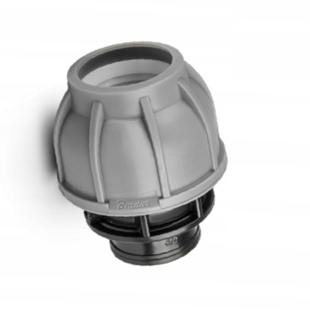 Łącznik do rur PE 50mm złączka z gwintem zewnętrznym 2" PN10 DSRA10L50M2