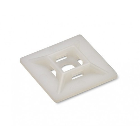 Uchwyt montażowy przyklejany dwutorowy do opasek kablowych do 4,8 mm 100 sztuk BMB0902