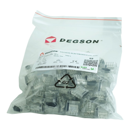 Złączka do puszek instalacyjnych 2x0.5-2.5 mm² VDE DGN 1 sztuka DG228-3.5-02P-1Y-00A