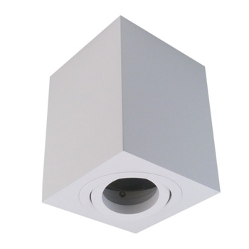 Oprawa sufitowa GU5.3 MR16 IP20 biała aluminiowa natynkowa dekoracyjna ruchoma kwadrat Sensa GTV OS-SEN5097KWB-10