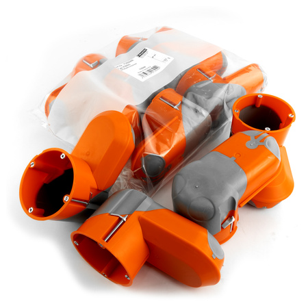 F-tronic Puszka instalacyjna IT 1 sztuka 68 mm podtynkowa z membraną wiatroszczelna 1 sztuka pomarańczowa VDE F-tronic 7350066