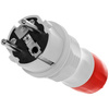 Wtyczka rozbieralna prosta WT-54 IP54 2P+Z 16A 250V Uni-Schuko szaro-czerwona W-98000