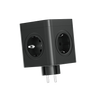 Rozgałęźnik elektryczny 4x gniazdo 230V Schuko 2x USB-A 1x USB-C czarny W-00359