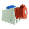 Gniazdo ścienne Combo 5-biegunowe CEE 16A IP44 Schuko 230V 3105-600-1600
