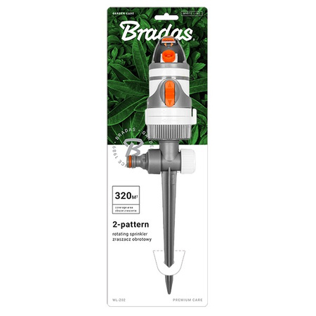 Zraszacz obrotowy 2-funkcyjny na kolcu WHITE LINE Bradas WL-Z02