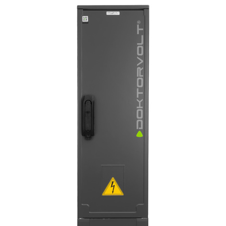 Słupek dystrybucyjny 132x26x24cm pusta obudowa do przykręcenia fundamentowa termoutwardzalna kempingowa antracyt  DV-6111