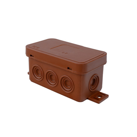 Puszka natynkowa 80x45x41mm 8 wlotów IP54 ViPlast 038-02