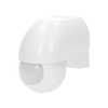 Czujnik ruchu 180st.. regulacja pionowa i pozioma. IP44. 1200W. biały