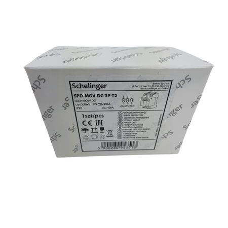 ogranicznik przepięć 3P DC 1000V klasy T2 Schelinger A53-SPD-MOV-DC-3P-T2