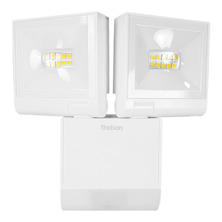 Podwójny Reflektor LED 2x10W z czujnikiem ruchu IP55 4000K THELEDA S20 WH TH-N TH-1020923