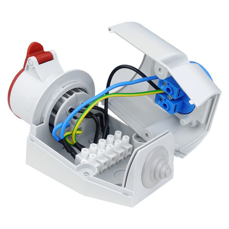 Gniazdo natynkowe CEE 32A 5P + 230V siłowe IZVZ-S 3253 DV