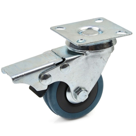 Koło obrotowe skrętne z hamulcem gumowe PP 50mm lub 75 mm G71502